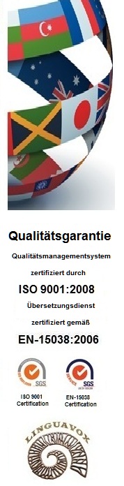 Übersetzungsdients zertifiert ISO 9001/ISO 17100 - Übersetzungsservice in Cottbus